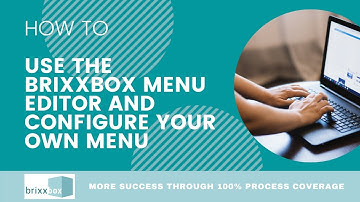 brixxbox: How to ... use the brixxbox menu editor and configure your own menu