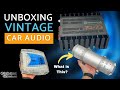 Unboxing new vintage car audio amplifiers from 80s and 90s