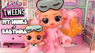 NEW! LOL Tweens IVY WINKS + Babydoll Sisters COLOR CHANGE MAKEUP &  Glow In The Dark Hair!