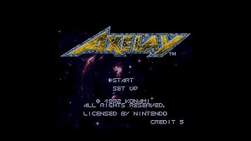 Axelay (SNES 60Hz / US) - Intro / Attract Mode