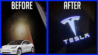 Player Profile Puddle/Door Light Replacement Tesla Model 3 - EASY!