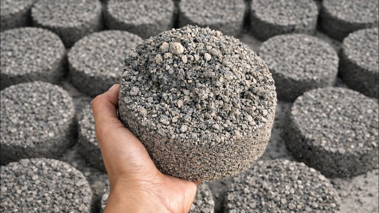 New🔥crunchy black concrete dry floor/claypot & water crumbling oddly satisfying video