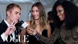 Justin & Hailey Bieber on Dressing Up for the Met | Met Gala 2021 with Keke Palmer | Vogue