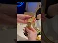 Unique Gold Plated Bracelet Watch 💛 Luxury Hand Jewelry for Girls #fashion #watch #jewellery #shorts