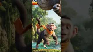 🐵 Vuela Monito 🐵 Canción Infantil Divertida | Música para Niños | Dibujos Animados #shorts