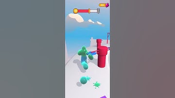 Blob Runner gameplay 3D #oddly #oddlysatisfying #shorts #games #gaming #blobrunner3d
