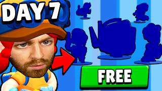 I Unlocked 21 Brawlers for FREE in 7 days.. but it was pain….. (free to play #2)