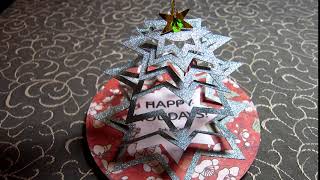 Concentric Star Tree pull tab card