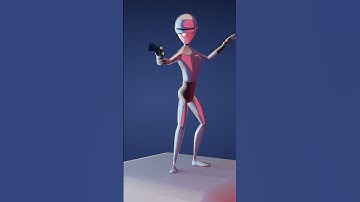 Blender 3D model, rig, and pose #animation #blender #blender3d