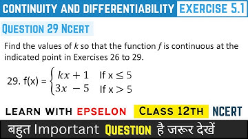 ex 5.1 q29 class 12 | continuity and differentiability class 12 ex 5.1 q29 | class 12 chapter 5