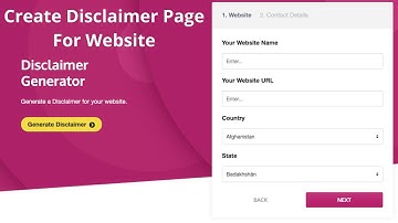 How to Create Disclaimer Page in WordPress in Hindi | Disclaimer Page For Blogger, Service Website