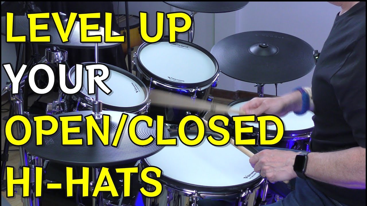 🥁 Intermediate Hi-Hat Control: Opening on Snare & Bass Drum (Intermediate Lesson #1)