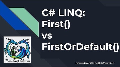 C# LINQ: First() vs FirstOrDefault() Explained