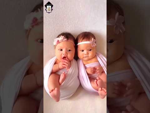So Beautiful Twins Babygirls ❤️ #beautiful #twins #babygirl #viral #trending #shorts