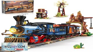 Set di costruzione di treni occidentali con luci 1912 pezzi West Trains Static Display screenshot 4