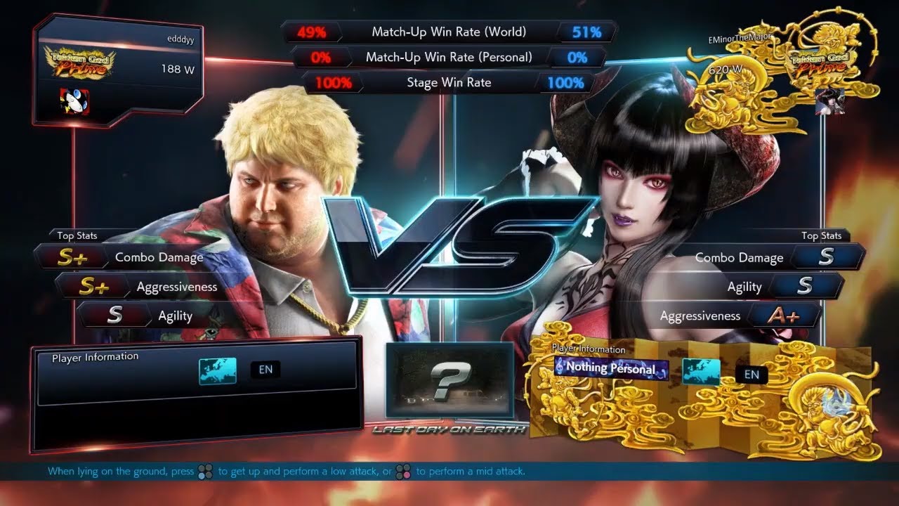 Tekken 7: Online Challenge #1 EU WEST TOP 8 Grand Finals (EDDDYY) vs (RIZE EMINOR)