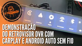 Retrovisor DVR com Carplay e Android Auto sem fio screenshot 1