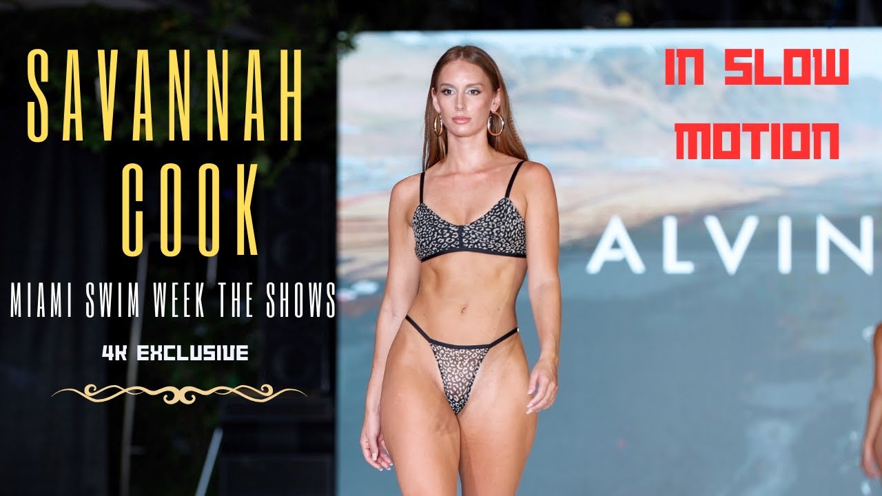 Savannah Cook in Slow Motion / Miami Swim Week 2023