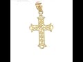 Video: 10Kt-Gold Cross Pendant