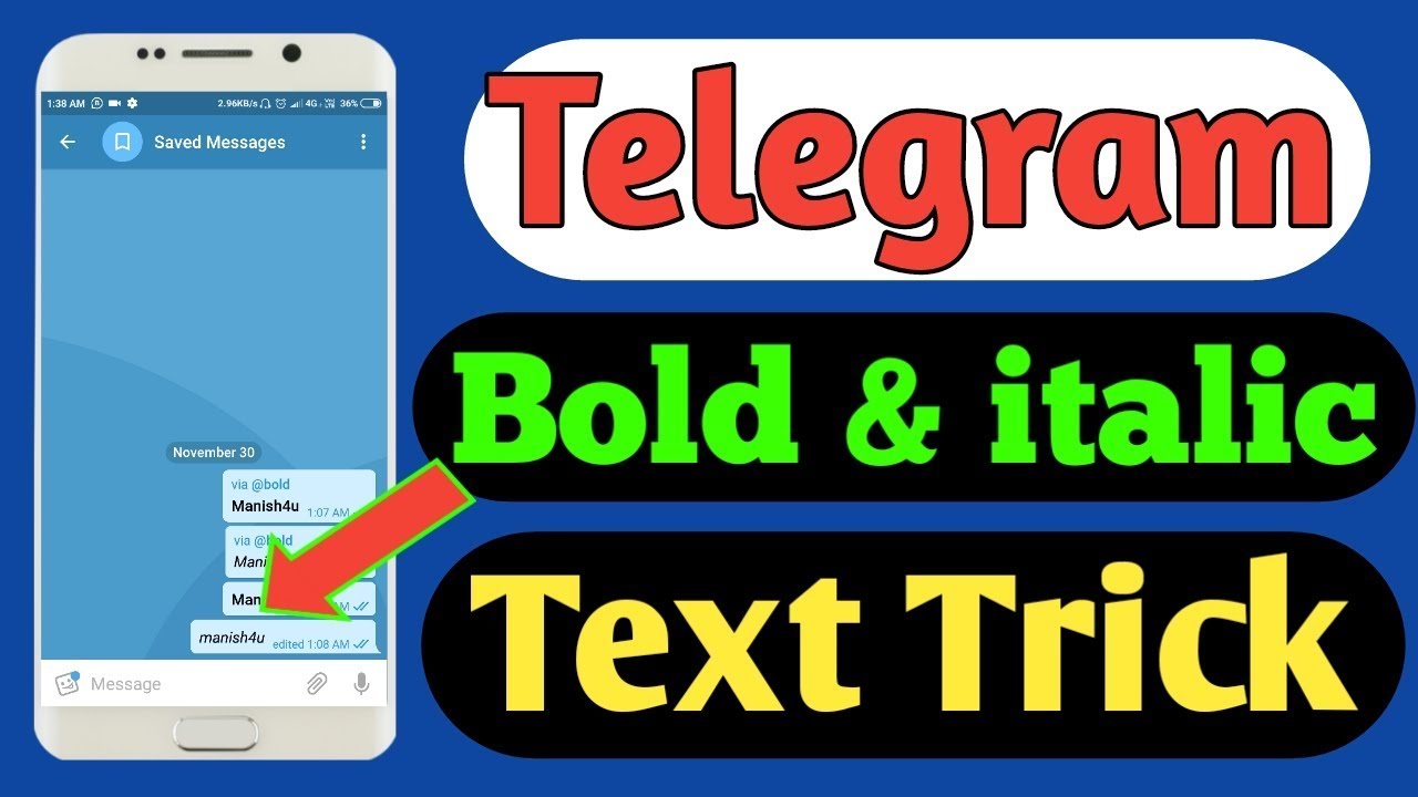 How To Write Bold In Telegram