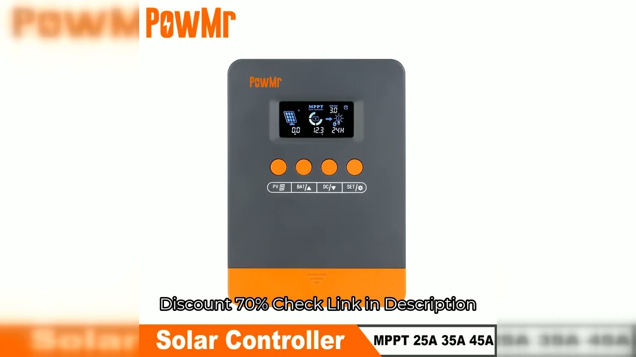 PowMr MPPT 45A 35A 25A Solar Charger Controller 12V 24V Auto Lifepo4 Battery Charger Solar Panel Reg