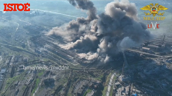 Imagens aéreas mostram ataque devastador em usina de Mariupol