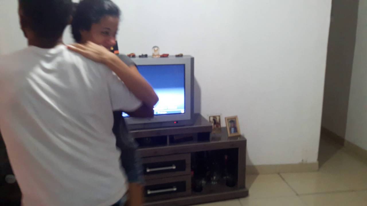 Minha filha dançando forró com meu genro.