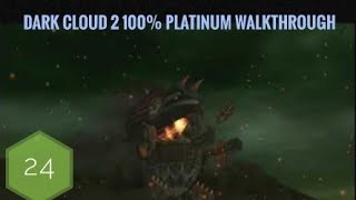 Dark Cloud 2 100% 4K Platinum Walkthrough Part 24 Climbing Mt Gundor & Building Our Weapon's