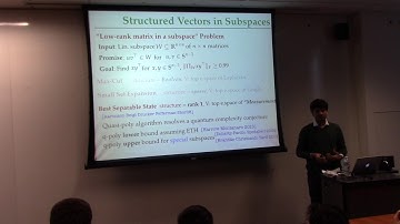 Pravesh Kothari on Quantum Entanglement, Sum-of-Squares and the Log-Rank Conjecture