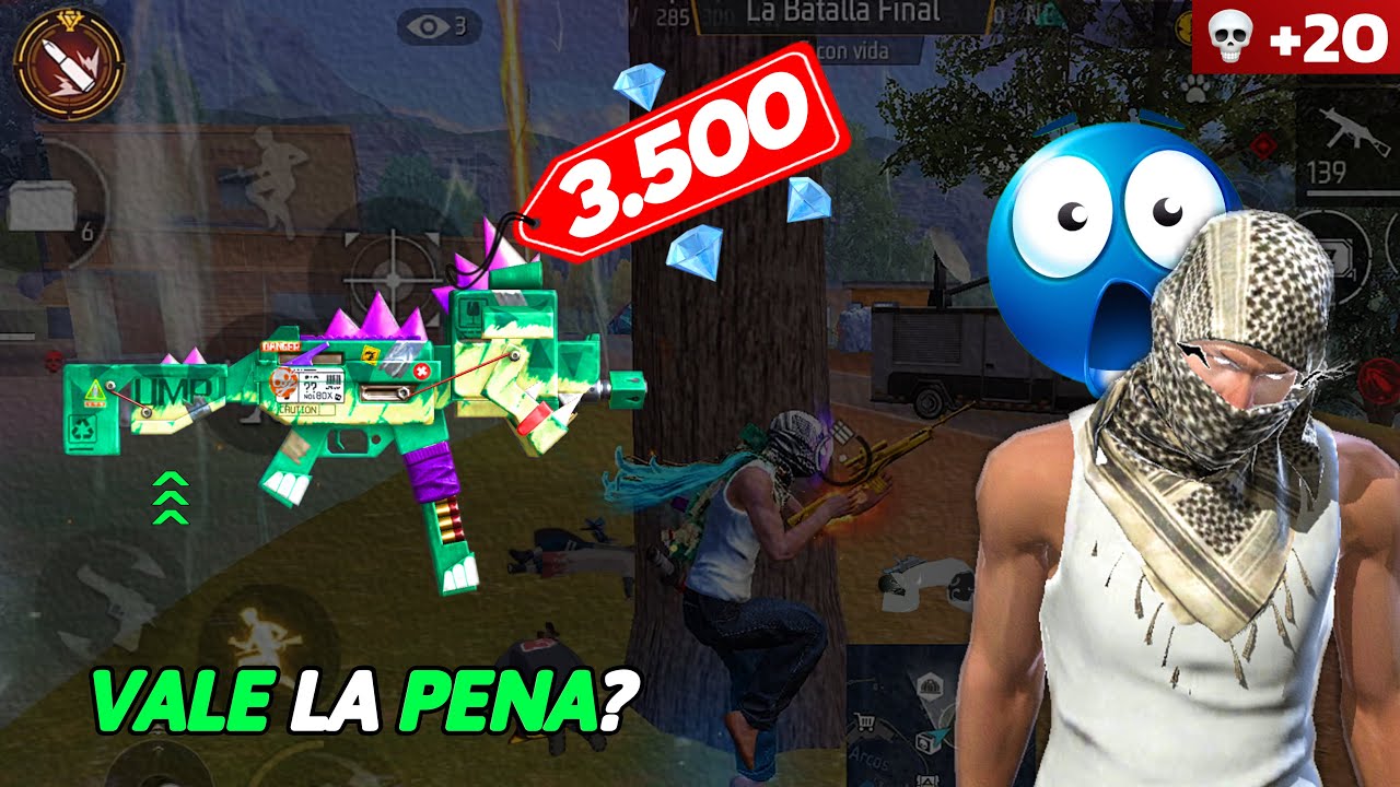 Me compré la MEJOR SKIN de arma SMG en Free fire 