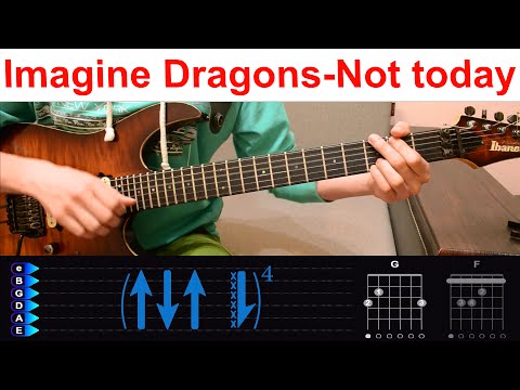 Видео: Imagine Dragons - Not today. Разбор на гитаре с табами (OST 