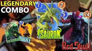 MARVEL SNAP INDONESIA - SALAH SATU COMBO PALING LEGEND DI MARVEL SNAP!! SAURON SHURI RED SKULL DECK