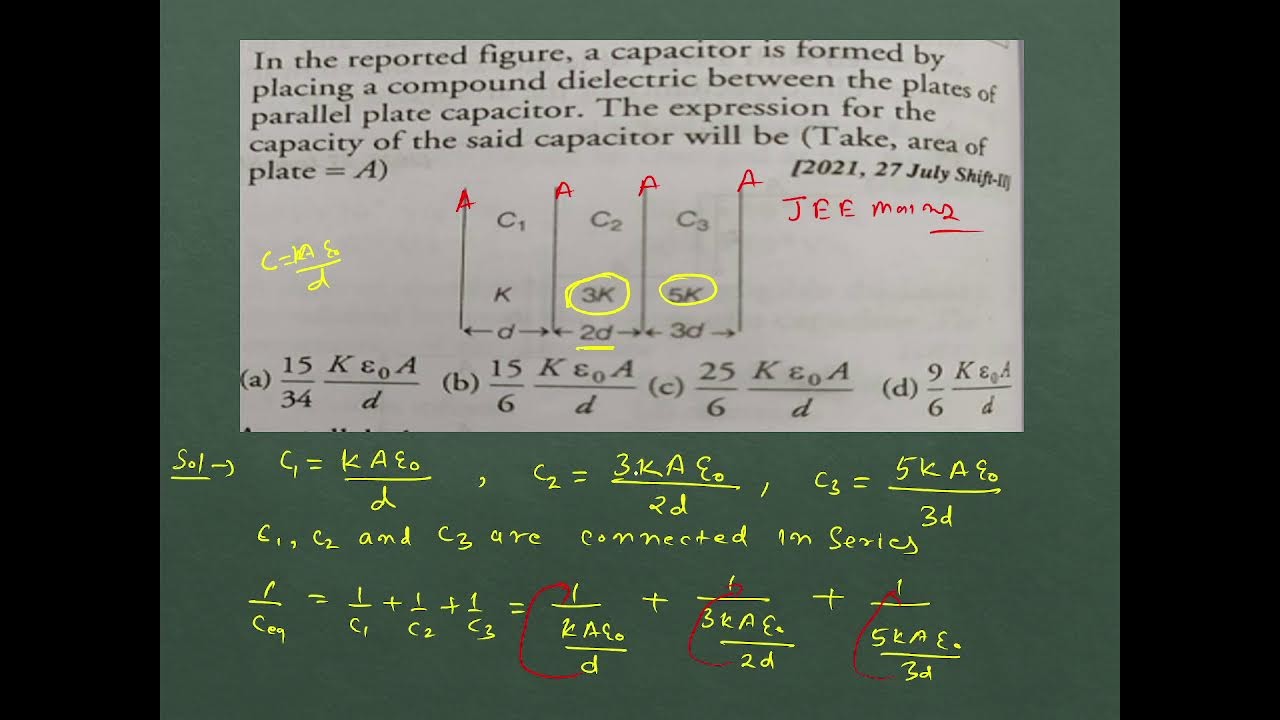 Physics Ch-2 Electric potential Capacitance ( Partial filled dielectric medium in capacitor )  L -11