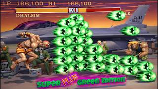 Super Green Plus Edition - Street Fighter 2 - Прохождение игры за Дхалсима