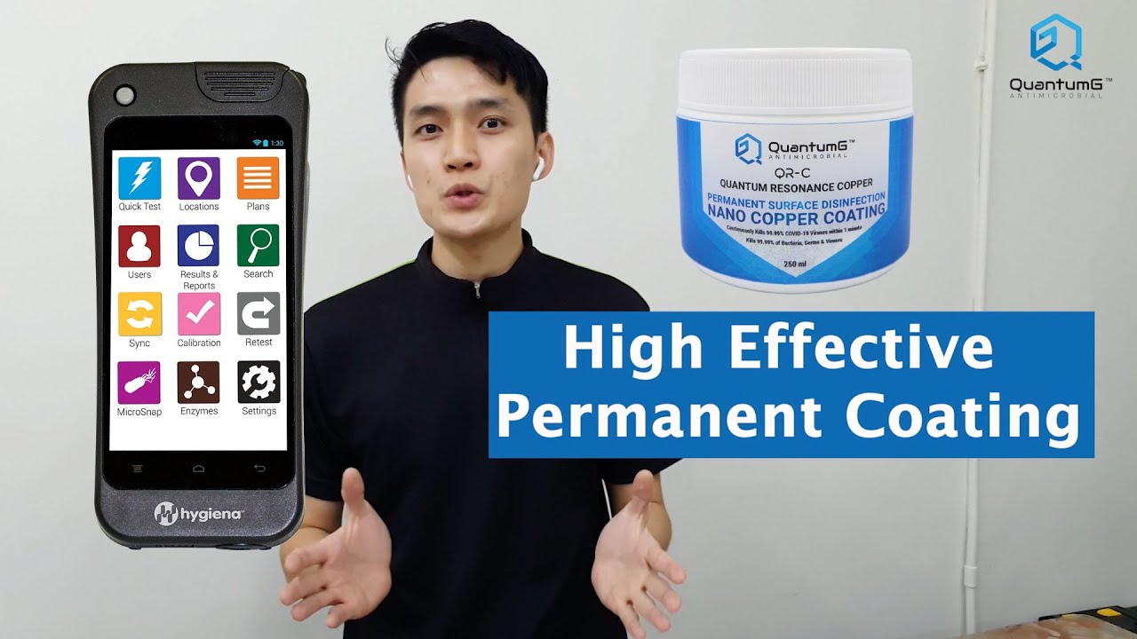 Quantum Resonance Copper Permanent Surface Disinfection Nano Copper Coating - Tested with Hygiena