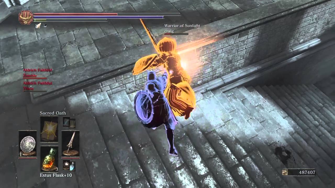Gankers vs noob. Dark souls 3