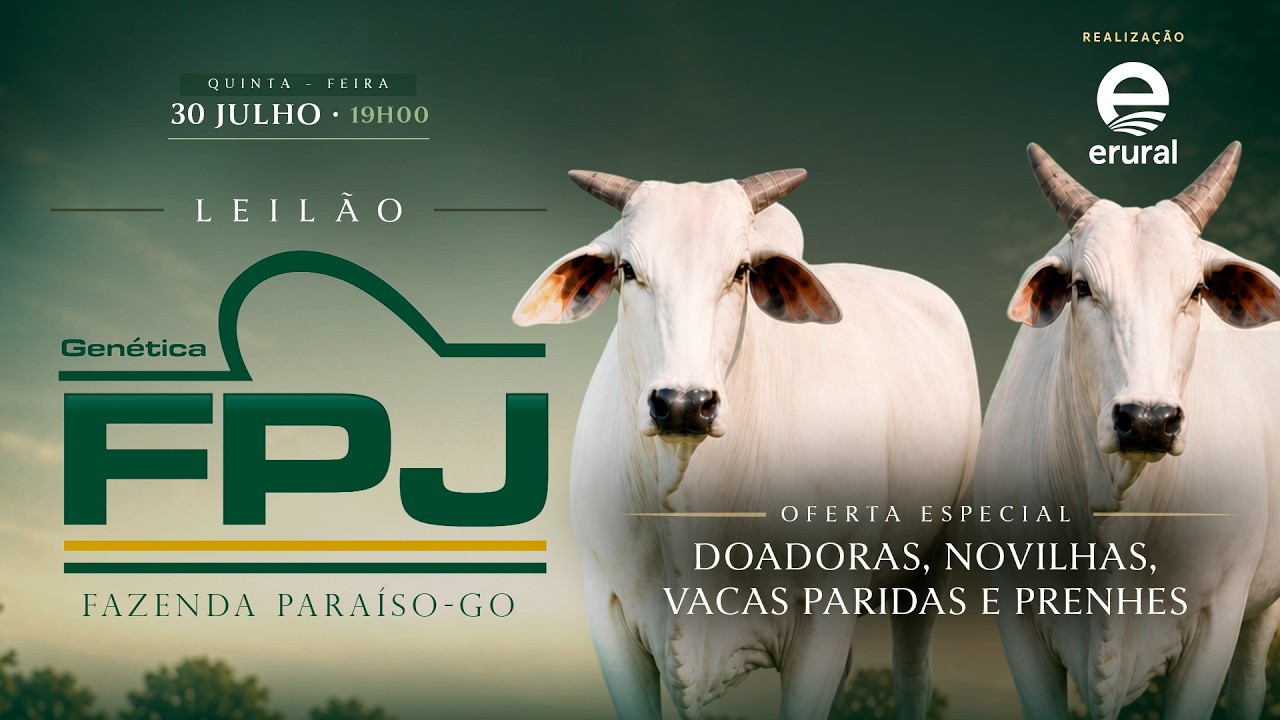 Leilão Genética FPJ - Fazenda Paraíso-GO