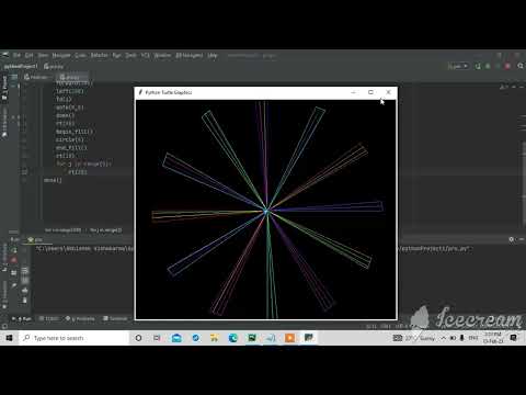 Amazing design with python turtle 🐢//graphic design colourful shape #python #youtube #turtle