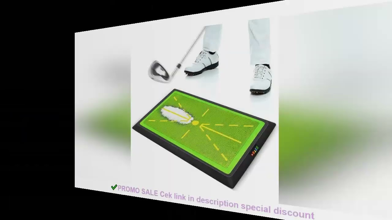 PGM Golf Strike Mat Bead Display Track Beginner Training Trace Detection Pad Swing Exerciser PM130-B