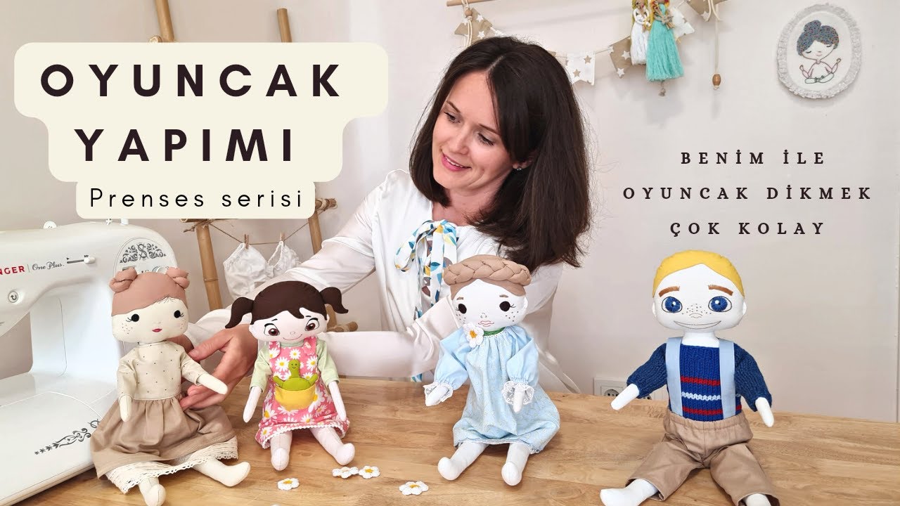 Oyuncak yapımı. Prenses serisi, vücut dikimi