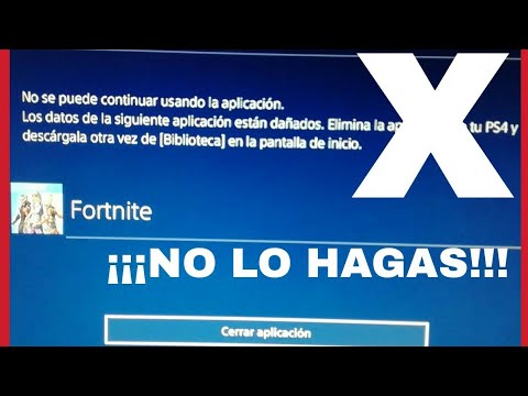 DATOS DE LA APLICACION DAÑADOS (PS4 SOLUCIÓN)#1