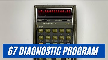 HP 67 Scientific Programmable Calculator Diagnostic Program SD-15C (self-test)
