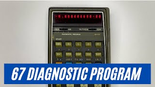 HP 67 Scientific Programmable Calculator Diagnostic Program SD-15C (self-test) screenshot 1