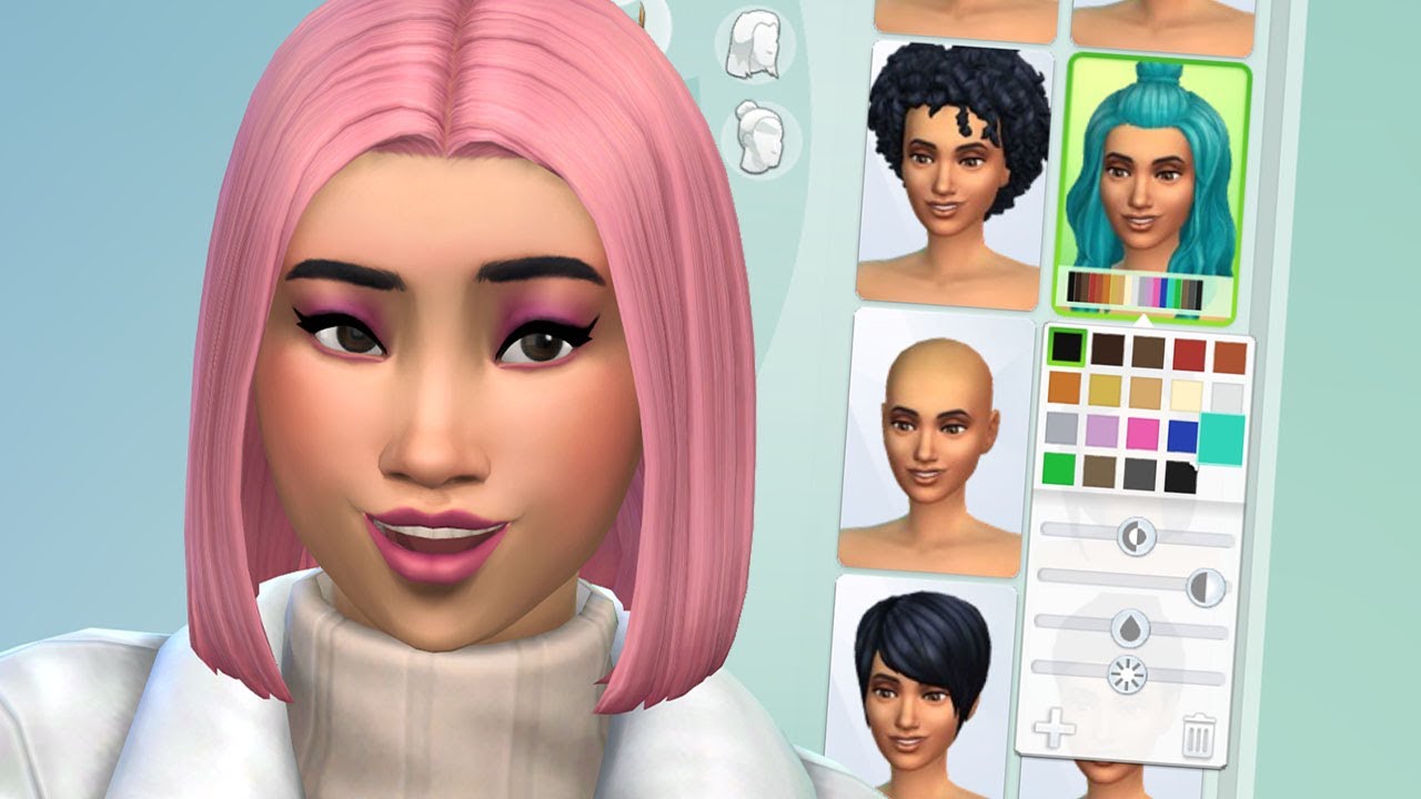 is there a mod that adds hair colors to all sims 4 hair