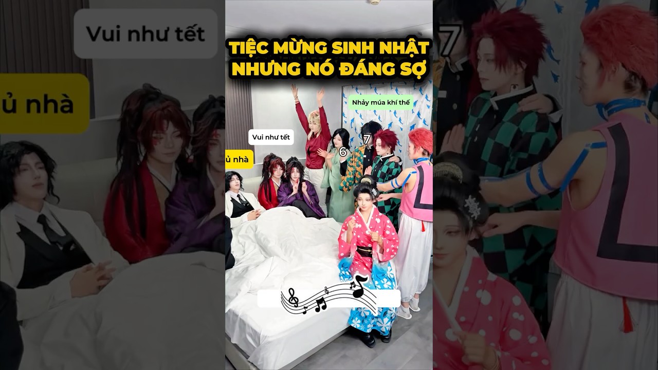 Phần 2: Tiệc sinh nhật đáng sợ🥹- Bất ngờ của Muzan#cosplay #shorts #minnacosplay