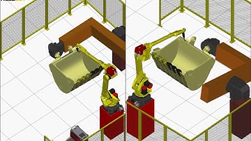 FANUC M 710iC12L Excavator Bucket Welding Simulation