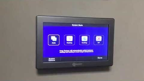 Trane Thermostat   Change Different Modes