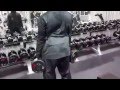 Legs with the professor. Heavy volume and heavy weight
