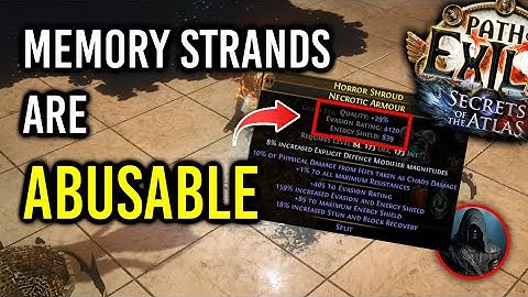 PoE 3.26 | Memory Strands are busted for crafting GG items