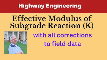 #rigidpavements, How to determine effective modulus of subgrade reaction for rigid pavement design.